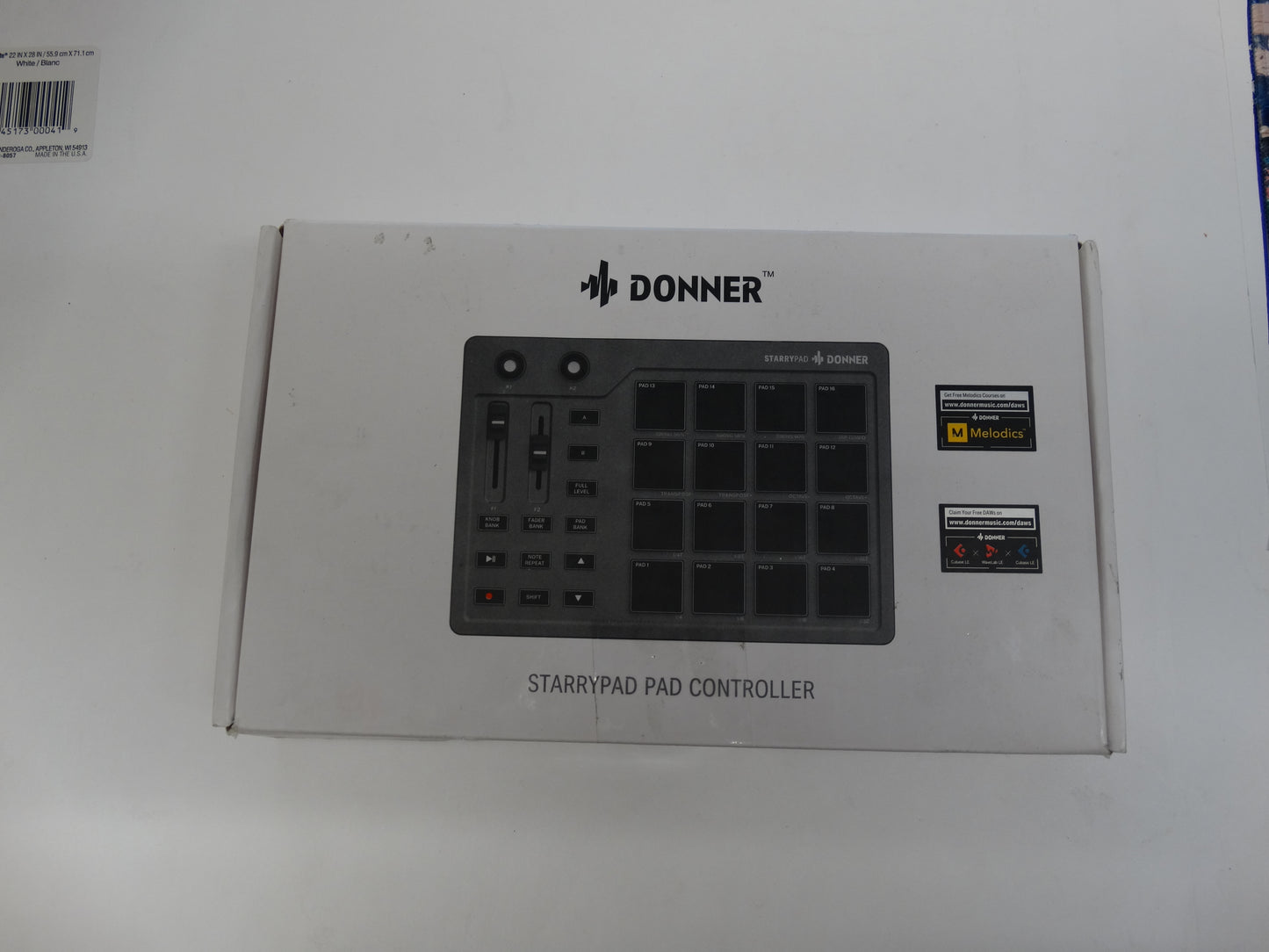 Donner StarryPad USB MIDI Pad Controller – 16 RGB Pads for Music Production
