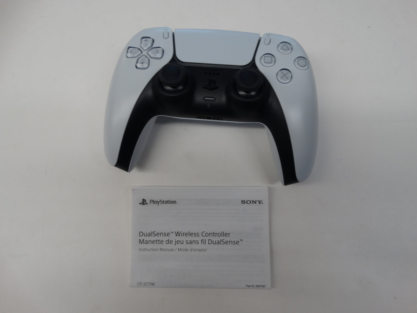 Sony PlayStation 5 DualSense Wireless Controller – White (Model CFI-ZCT1W)