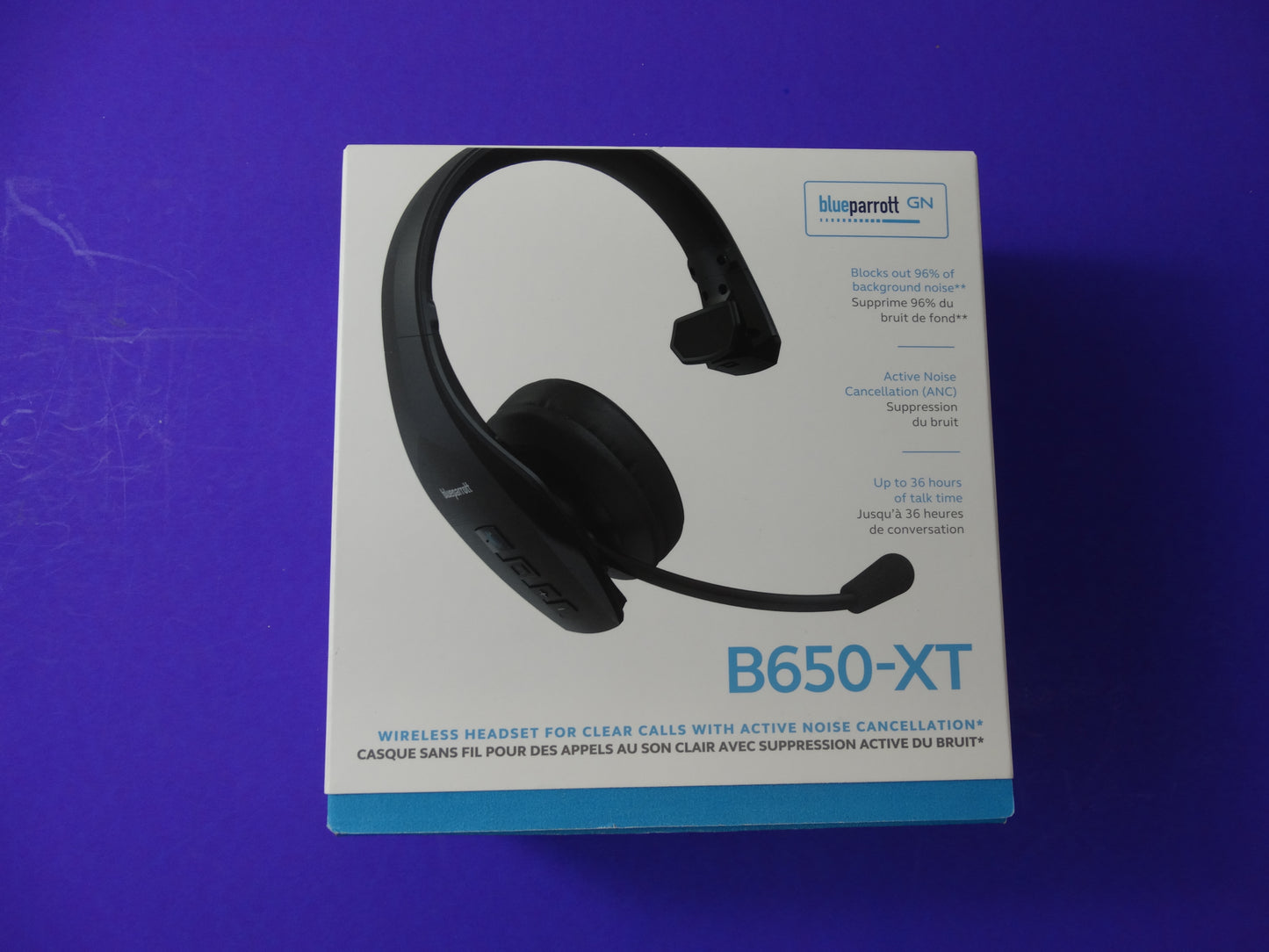 BlueParrott S650-XT Bluetooth Headset – Noise Cancelling Wireless Headphones with Mic