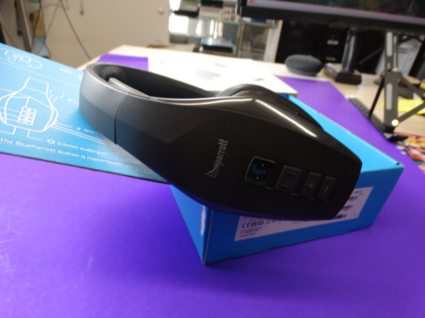 BlueParrott S650-XT Bluetooth Headset – Noise Cancelling Wireless Headphones with Mic