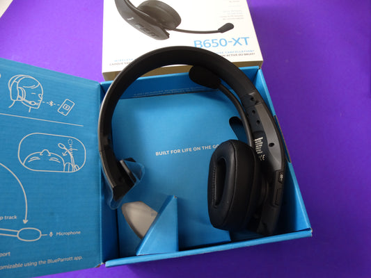 BlueParrott S650-XT Bluetooth Headset – Noise Cancelling Wireless Headphones with Mic