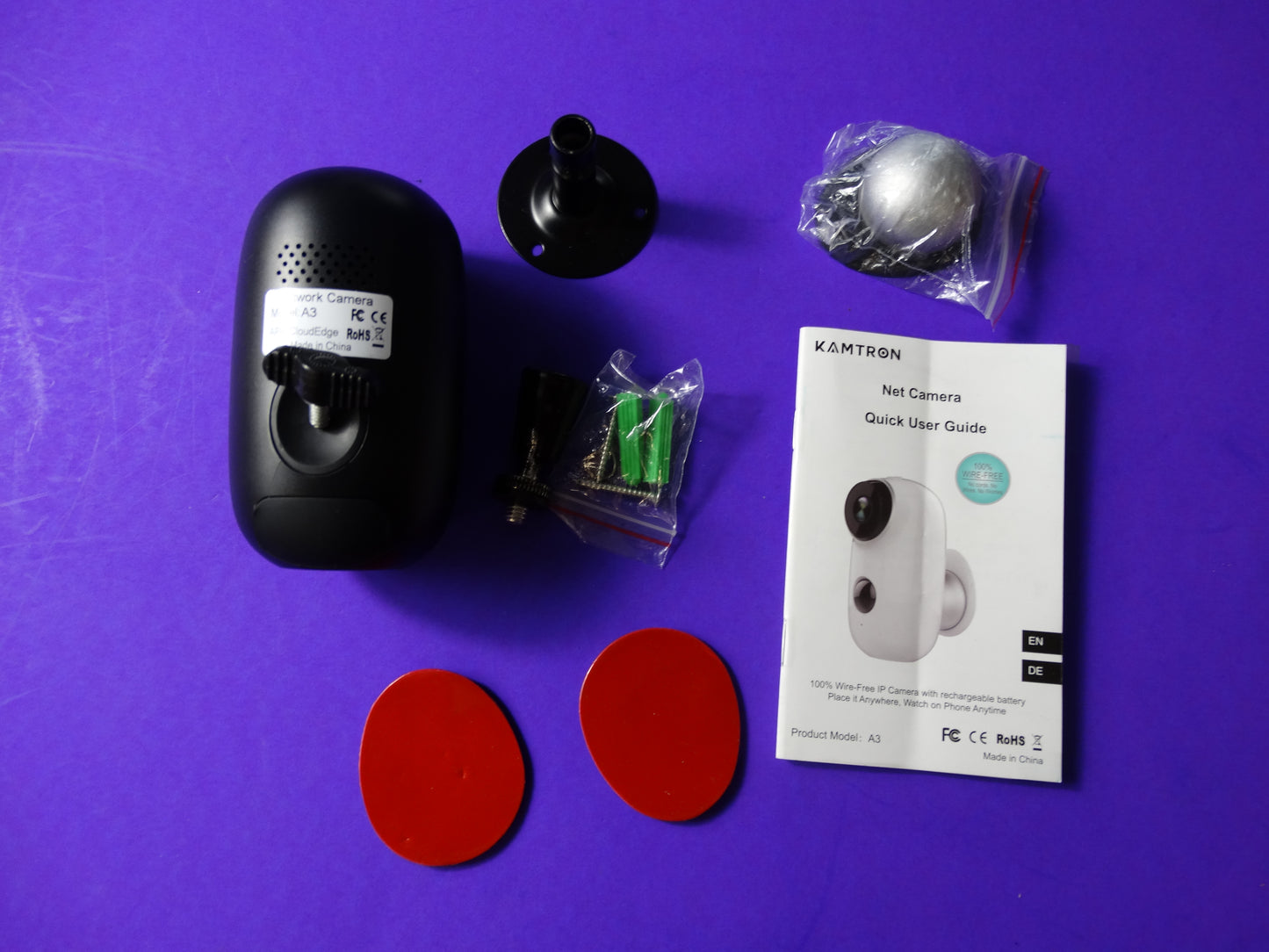 KAMTRON Wireless Security Camera – 1080p HD WiFi IP Camera with Night Vision & Motion Detection