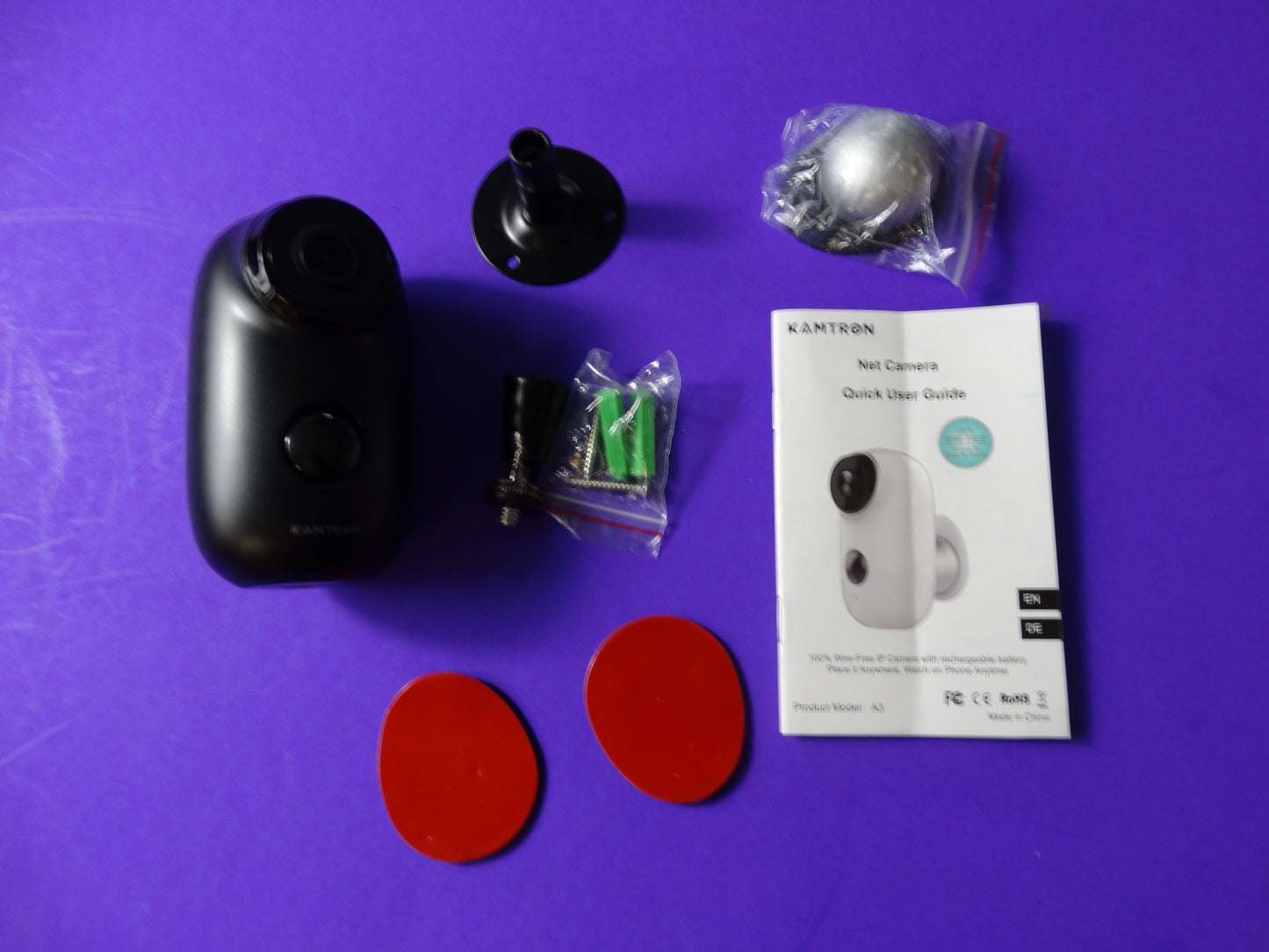 KAMTRON Wireless Security Camera – 1080p HD WiFi IP Camera with Night Vision & Motion Detection