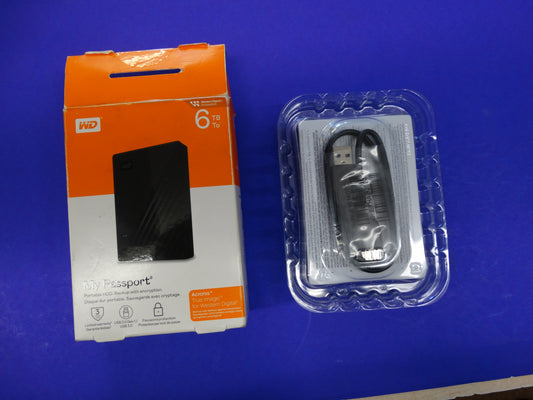 WD My Passport 6TB Portable External Hard Drive – Western Digital USB 3.0