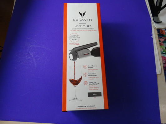 Coravin Model Three Wine Preservation System – Preserve Wine Without Removing Cork