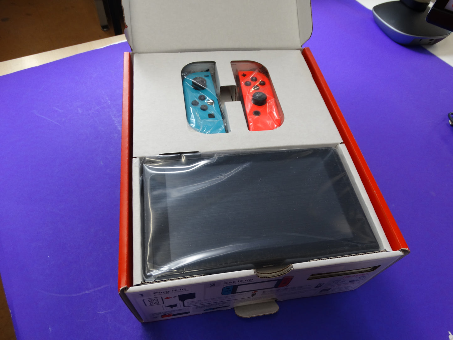 Brand New Nintendo Switch Console – Neon Red/Blue Joy-Con, Latest Model