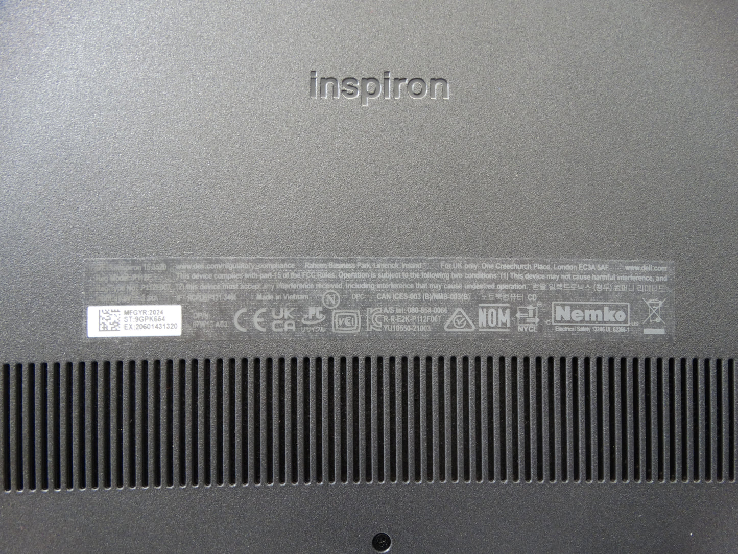 Dell Inspiron i5 12th Gen Laptop – 8GB, 500GB, Windows 11, 100% Battery Health