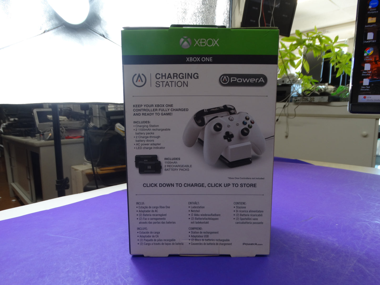 PowerA Charging Station for Xbox One – Dual Controller Charger with 2 Battery Packs