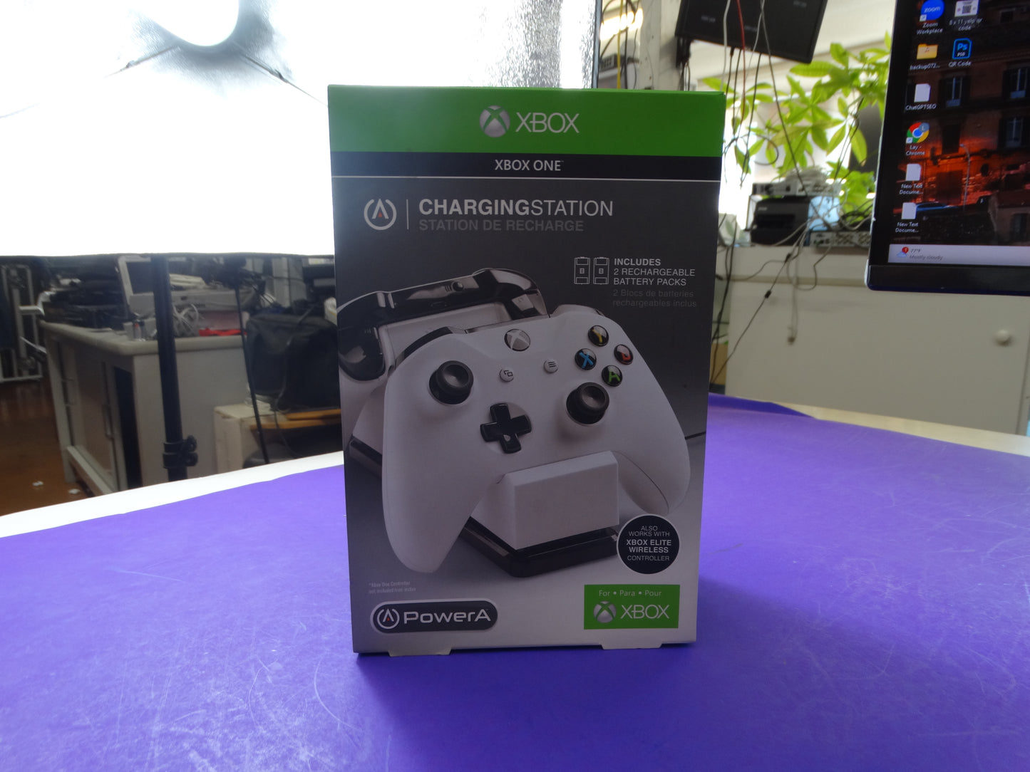 PowerA Charging Station for Xbox One – Dual Controller Charger with 2 Battery Packs