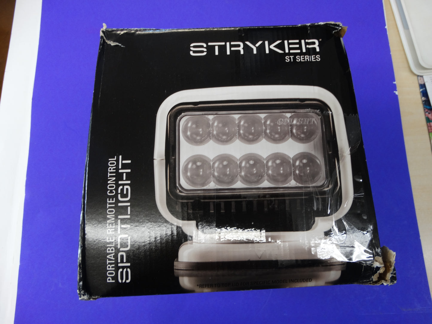 Golight Stryker 32214 LED Spotlight – Permanent Mount with Hardwired Dash Remote