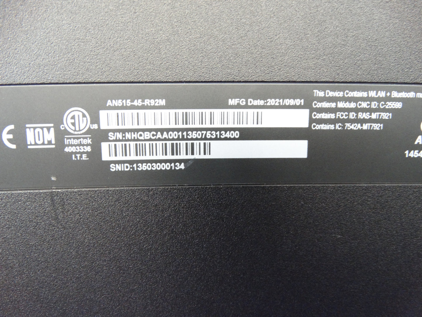 Acer W20C1 ANSIS-45-R92M – Ryzen 7 5800H, 16GB RAM, 512GB SSD, RTX 3060, Win 11