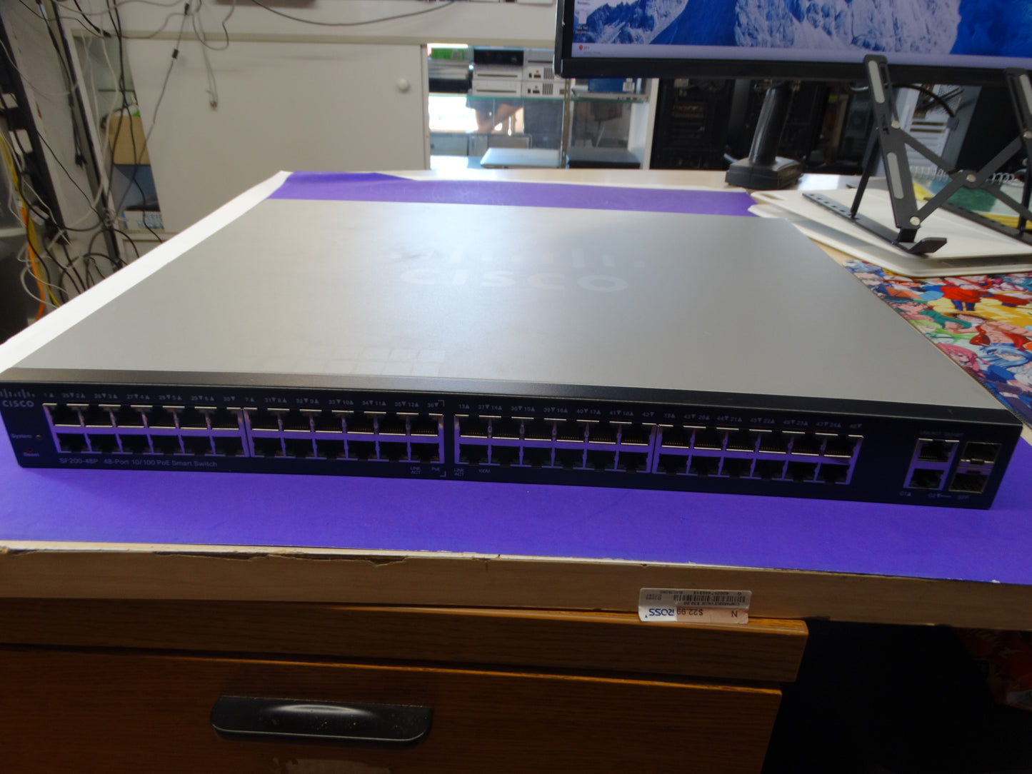 Cisco SF200-48P Smart Switch – 48-Port 10/100 PoE Managed Network Switch