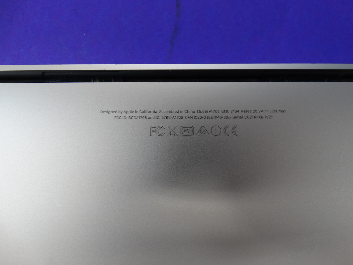 Apple MacBook Pro 13" (A1708) – 2.3GHz, 8GB Memory, 1TB SSD, Battery 1163 Cycles