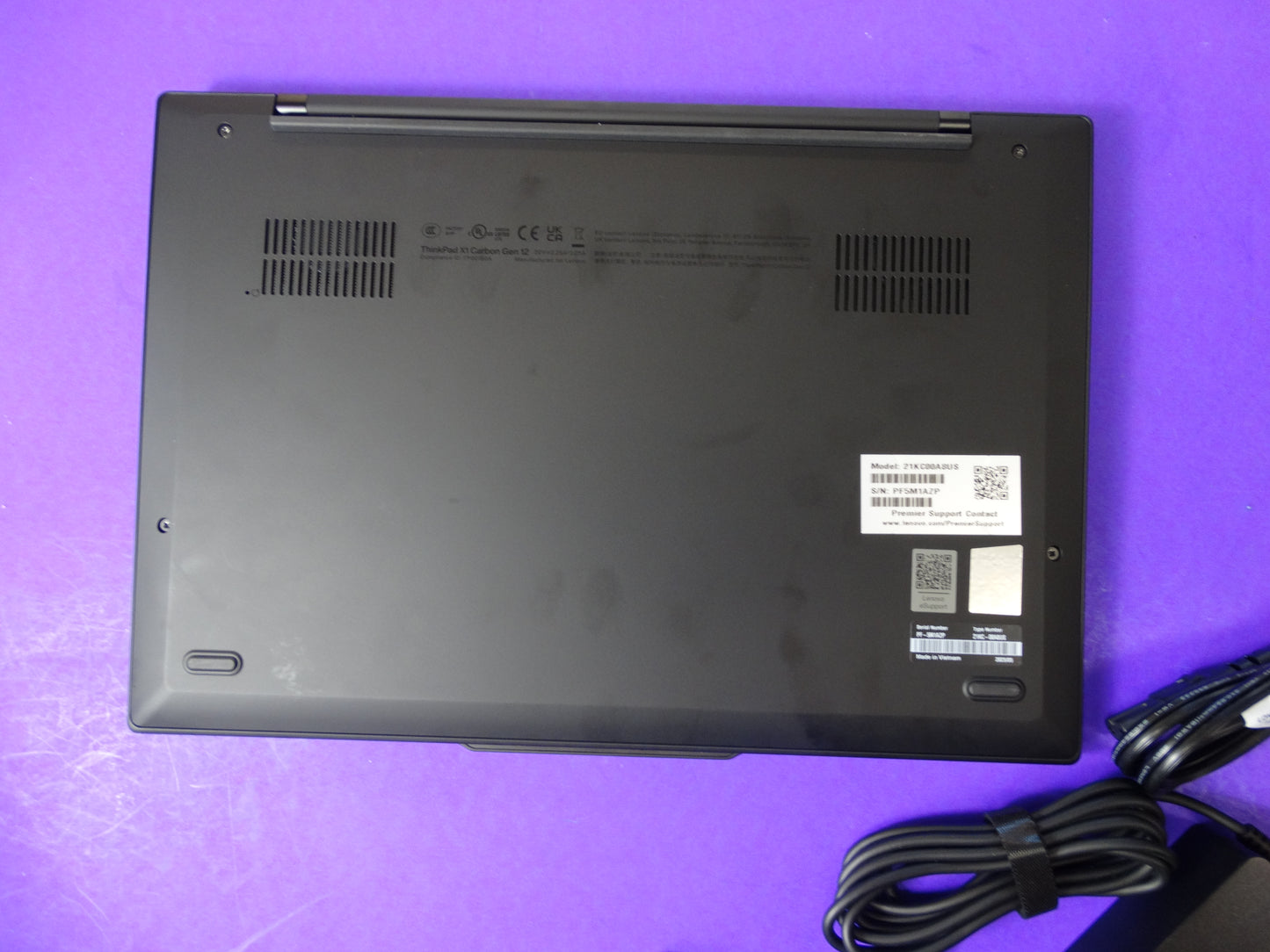 Lenovo ThinkPad X1 Carbon 12th Gen Laptop – 16GB Memory, 512GB SSD, Core Ultra 7, 14” WUXGA, Warranty Included
