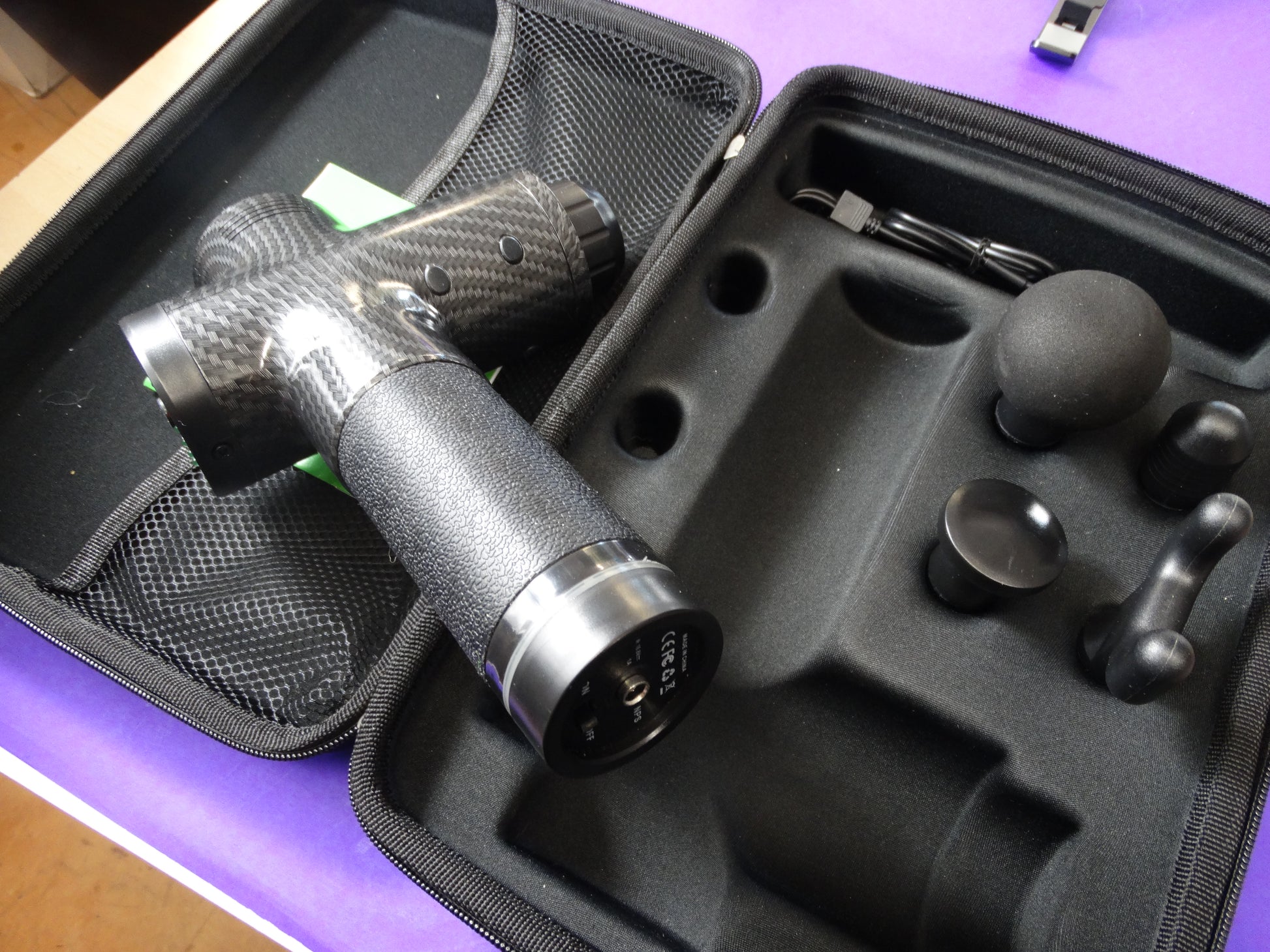 Deep Tissue Massage Gun – Portable Muscle Massager with 4 Heads & Carrying Case - WeBuyElectronic