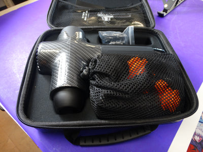 Deep Tissue Massage Gun ZT-24V – 3300mAh Rechargeable Cordless Muscle Massager with 4 Heads & Carrying Case - WeBuyElectronic