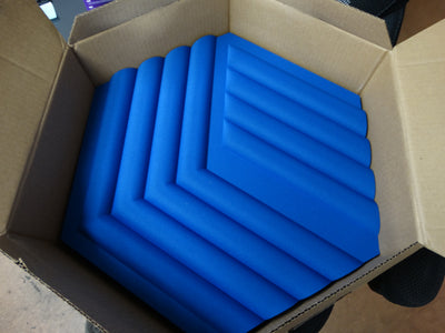 Tesa Wave Acoustic Panels Kit – Blue Sound Absorbing Wall Panels (Model 20AAL9901 / 20AAL9902) - WeBuyElectronic