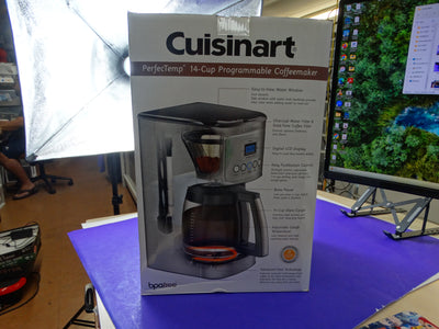 Cuisinart PerfectTemp 14-Cup Programmable Coffeemaker (Model DCC-3200P1).