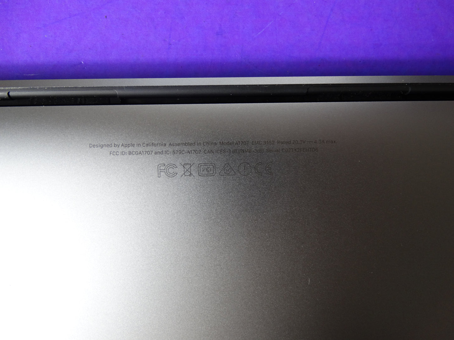 Apple MacBook Pro 15.4" (A1707) – 2.9GHz i7 Quad | 16GB RAM | 512GB SSD | macOS 13.6.8 | 99 Battery Cycles - WeBuyElectronic