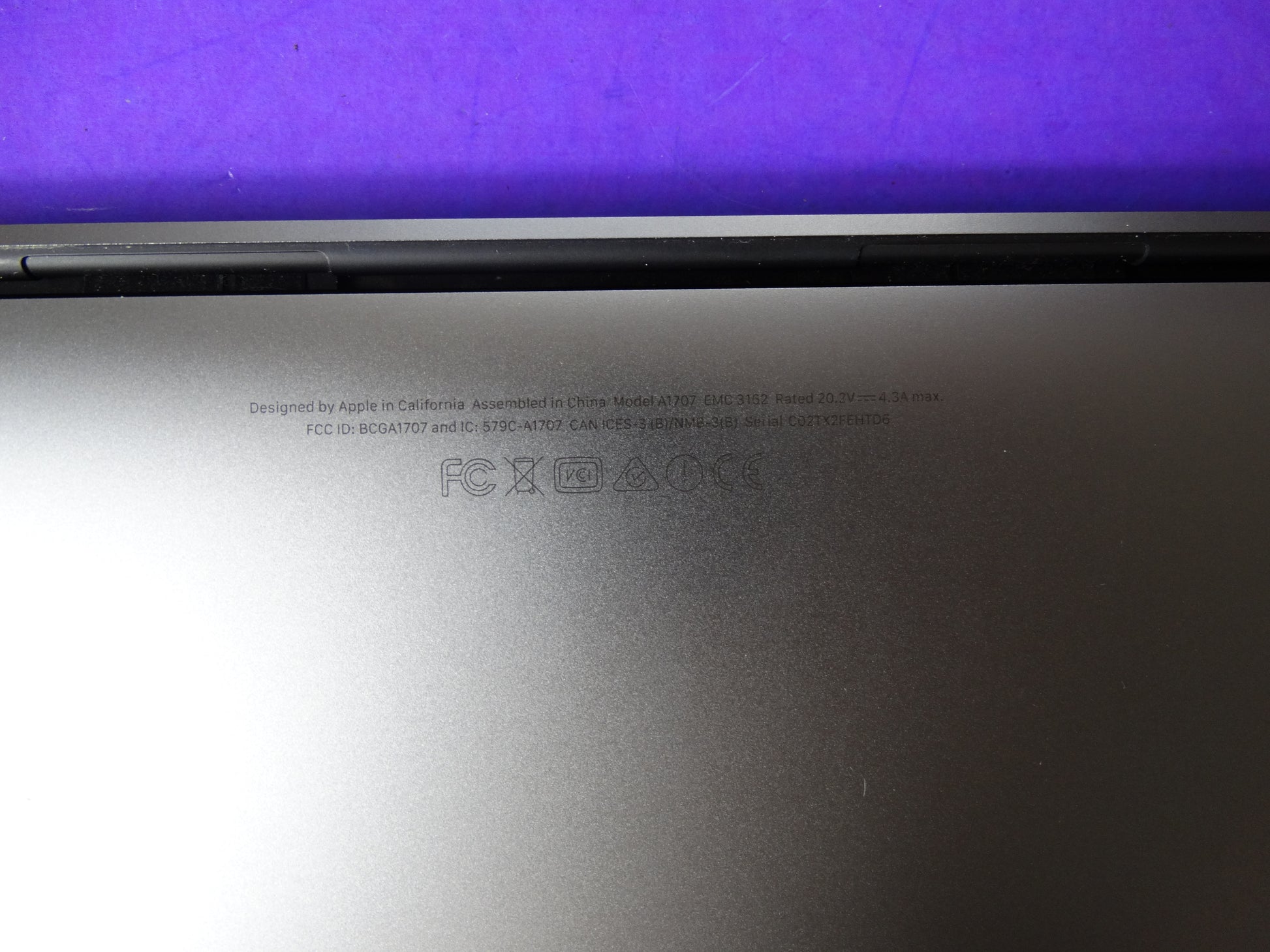 Apple MacBook Pro 15.4" (A1707) – 2.9GHz i7 Quad | 16GB RAM | 512GB SSD | macOS 13.6.8 | 99 Battery Cycles - WeBuyElectronic