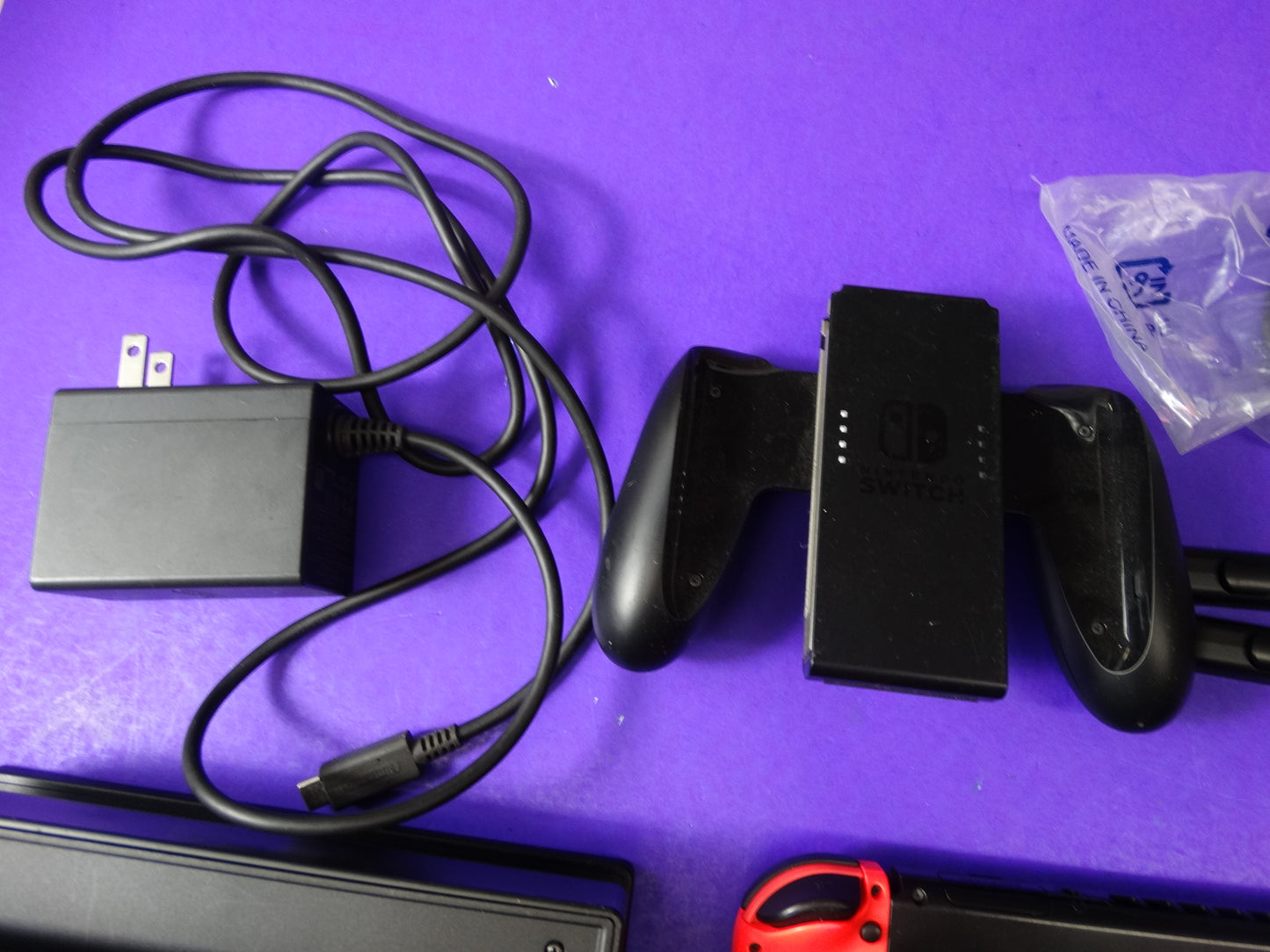 Nintendo Switch Console Neon Red/Blue  Complete Set  Fully Tested