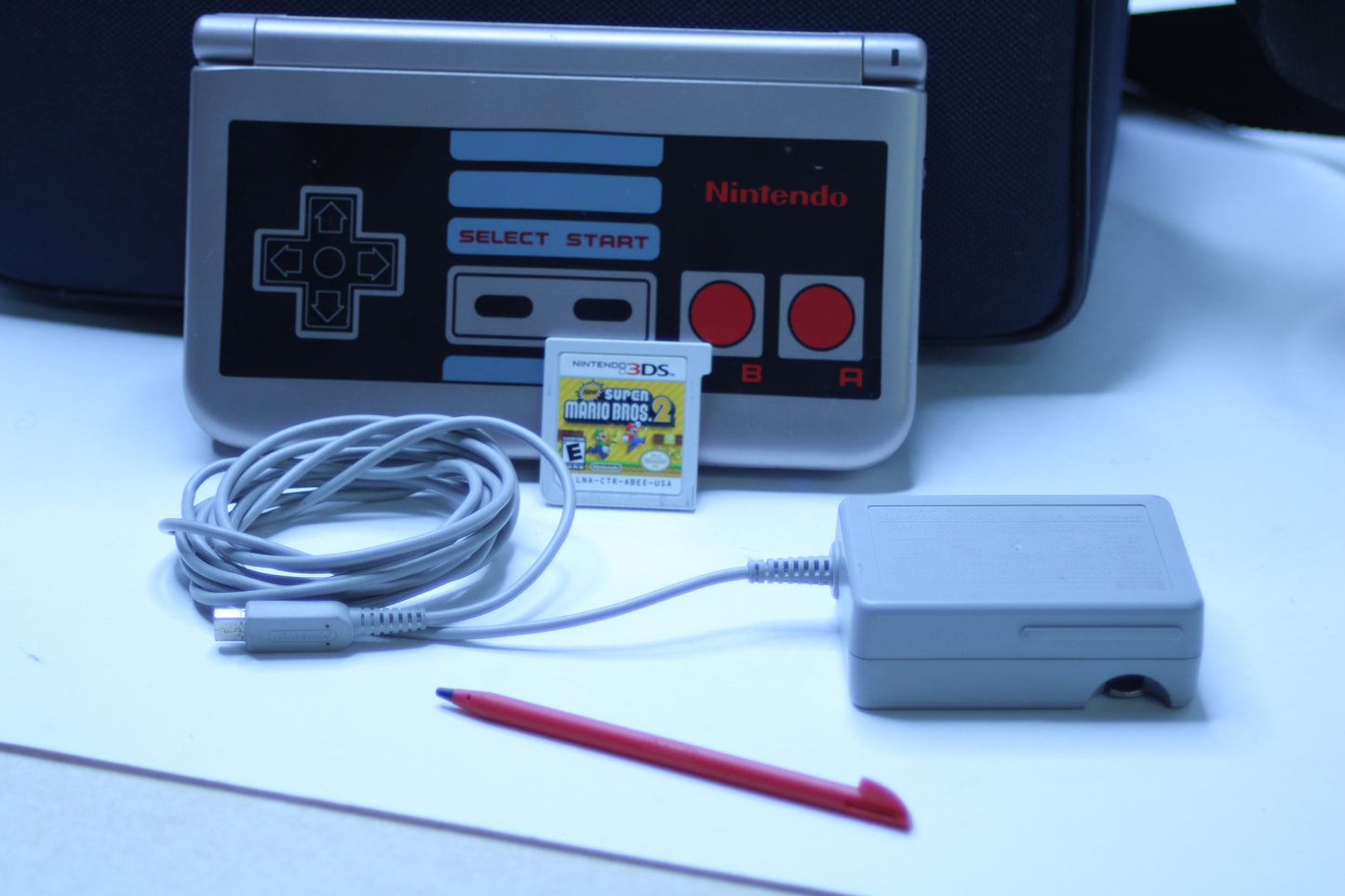 Nintendo 3DS XL NES Edition – Includes Mario Game, Charger & Stylus – Rare Retro Collectible