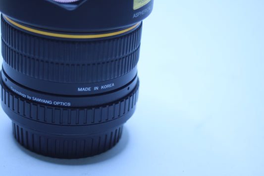 Rokinon 8mm f/3.5 Fisheye CS Lens for Canon – Manual Focus, Good Condition