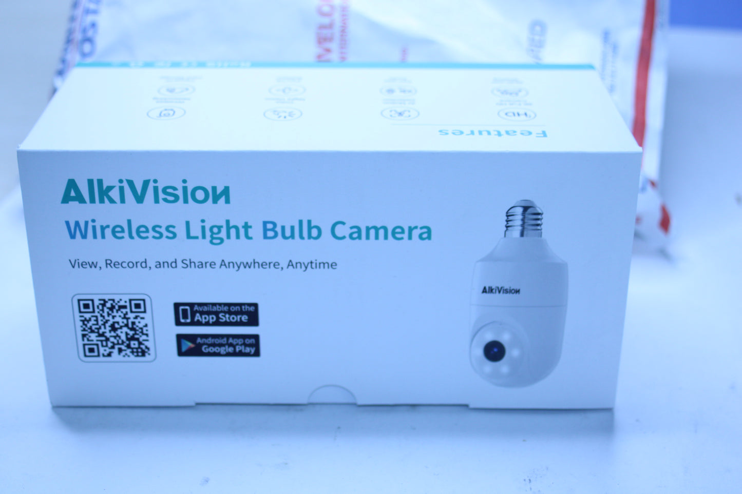 Alkivision 2K Wireless Light Bulb Camera – Smart Full HD Security with AI Motion Detection