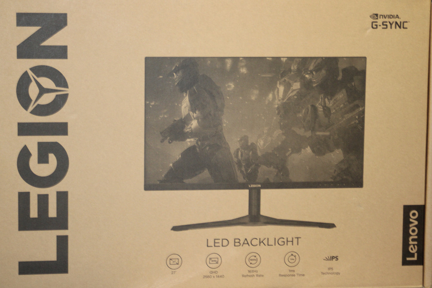 Lenovo G27q-20 27" QHD 165Hz Gaming Monitor – 1440p 1ms HDR Display