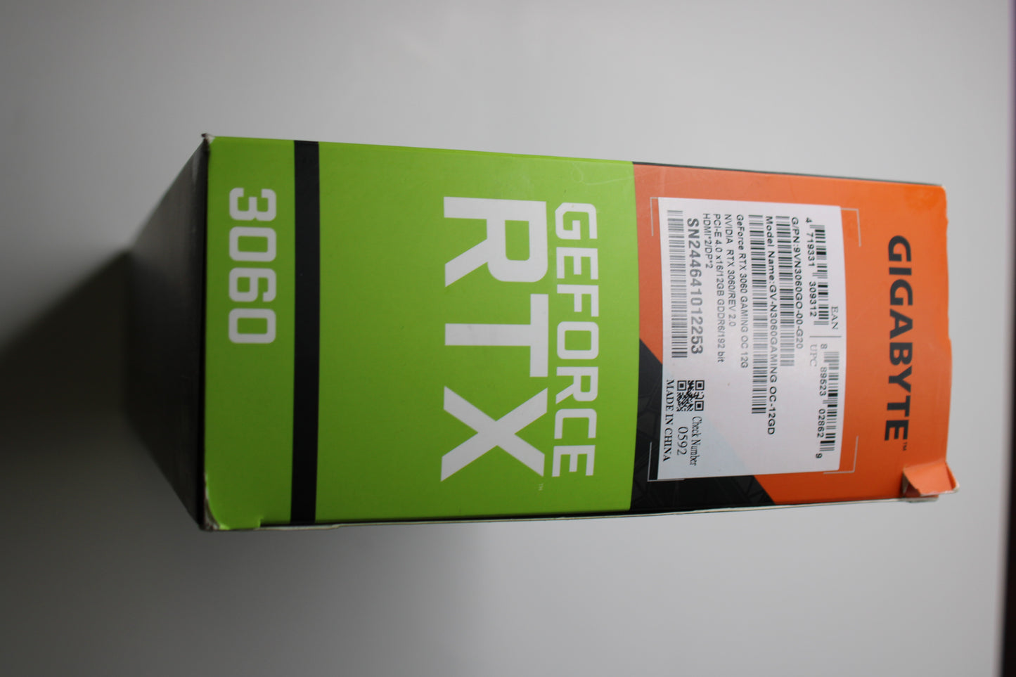 GIGABYTE GeForce RTX 3060 GAMING OC 12G (Rev 2.0) – 12GB GDDR6, 192-Bit, PCIe 4.0, HDMI & DisplayPort