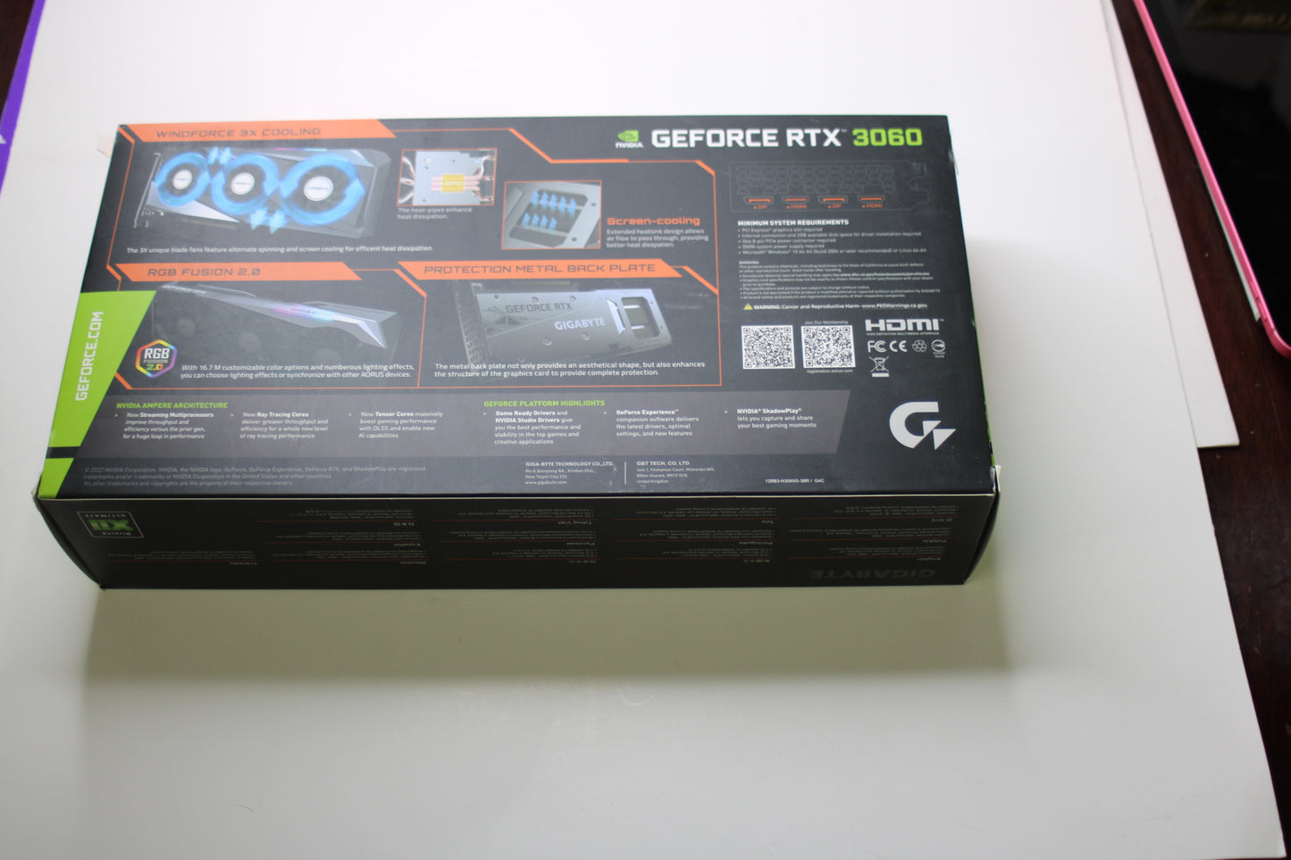 GIGABYTE GeForce RTX 3060 GAMING OC 12G (Rev 2.0) – 12GB GDDR6, 192-Bit, PCIe 4.0, HDMI & DisplayPort