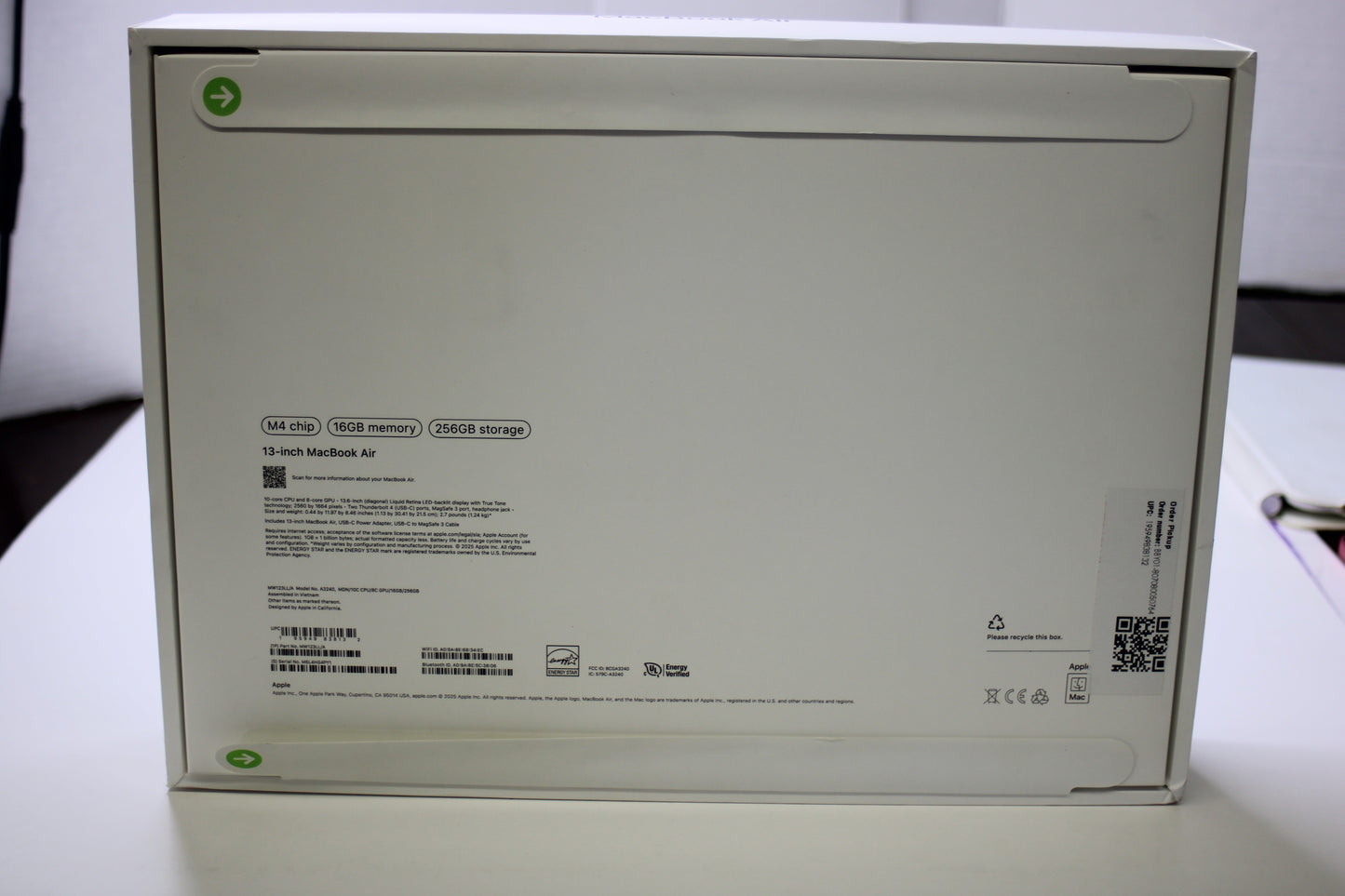 Apple MacBook Air 13" (M4 Chip, 16GB RAM, 256GB SSD) – 2025 Model