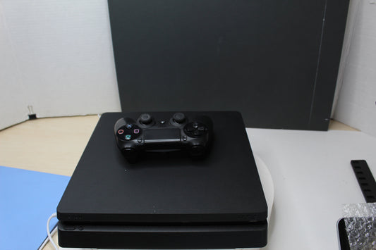 Sony PlayStation 4 Slim 1TB Console Bundle with Controller, Game & All Cables – Ready to Play