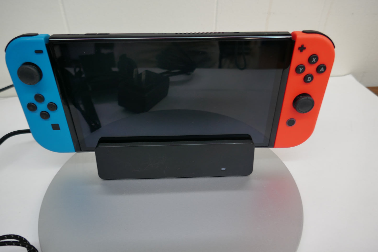 Nintendo Switch OLED Model HEG-001 64GB Handheld Console Bundle – White/Neon Joy-Con