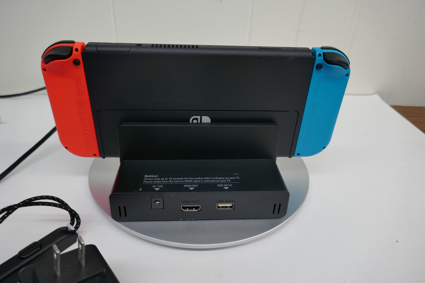 Nintendo Switch OLED Model HEG-001 64GB Handheld Console Bundle – White/Neon Joy-Con