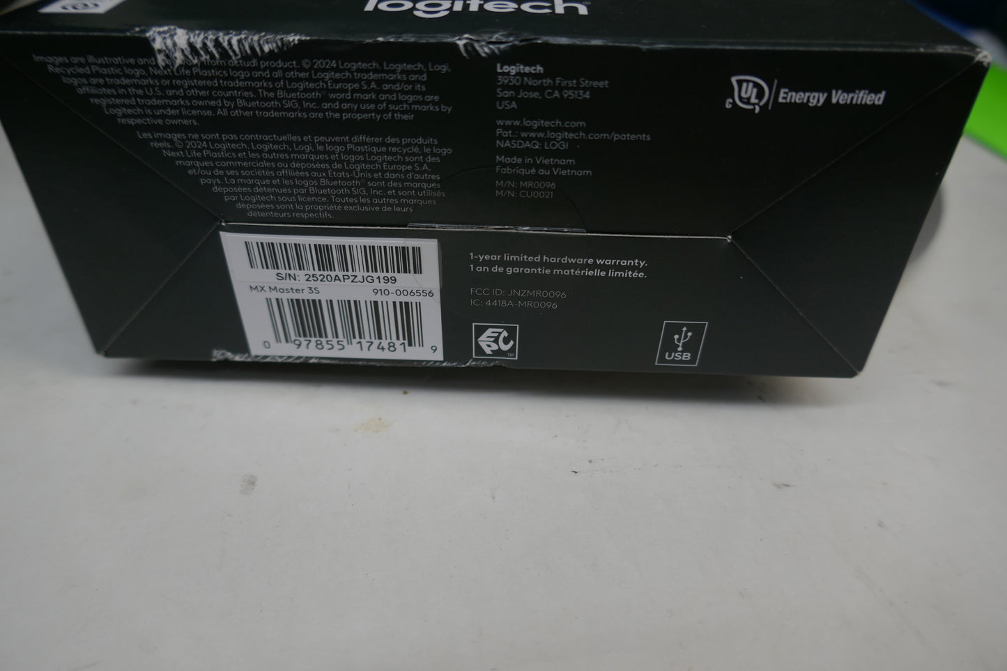 Logitech MX Master 3S – Advanced Wireless Mouse (910-006556) Brand New Sealed