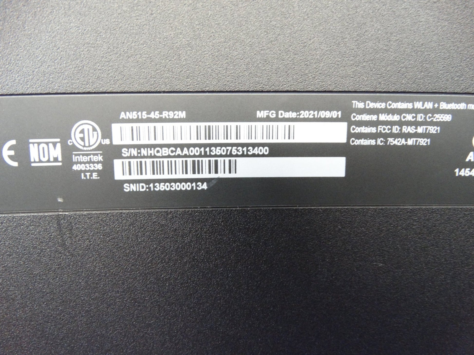 Acer W20C1 ANSIS-45-R92M – Ryzen 7 5800H, 16GB RAM, 512GB SSD, RTX 3060, Win 11 - WeBuyElectronic