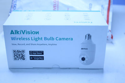 Alkivision 2K Wireless Light Bulb Camera – Smart Full HD Security with AI Motion Detection - WeBuyElectronic