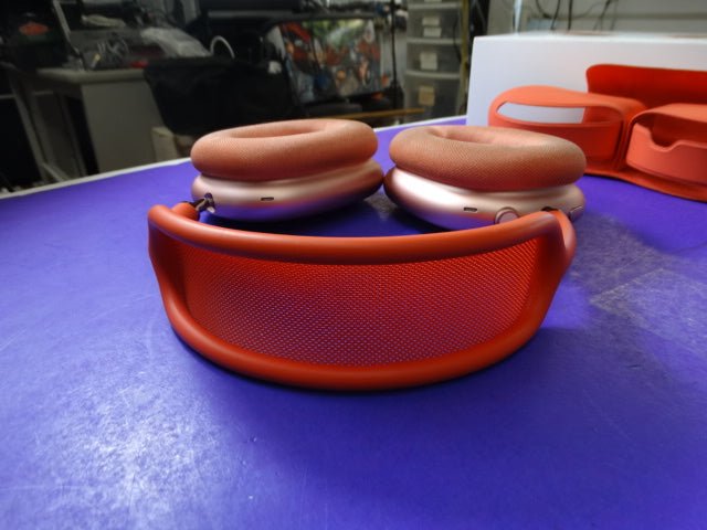 Apple AirPods Max – Pink Aluminum Ear Cups, Red Headband, A2096 – Premium Wireless Audio - WeBuyElectronic
