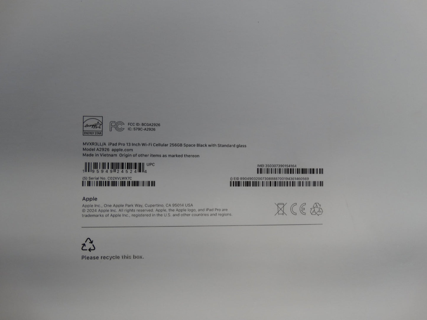 Apple iPad Pro 13” 256GB M4 Wi-Fi + Cellular Tablet – Brand New, A2926 - WeBuyElectronic