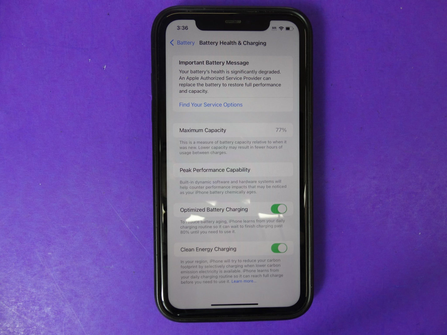 Apple iPhone 11 – 128GB – Unlocked – 71% Battery Health – Tested & Working - WeBuyElectronic