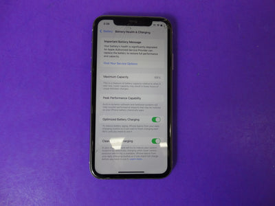 Apple iPhone 11 – 64GB – Unlocked – 68% Battery Health – Screen Damage (Front) - WeBuyElectronic