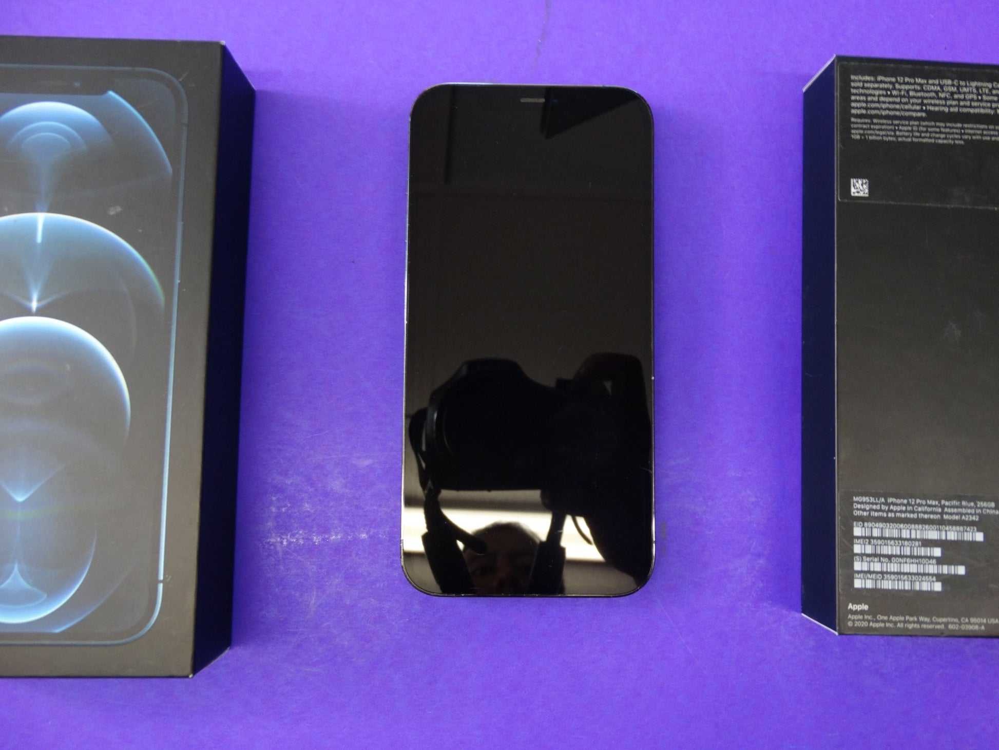 Apple iPhone 12 Pro Max – 256GB, AT&T, iOS 18.7.1, Battery 78% (NG9J3L4A) - WeBuyElectronic