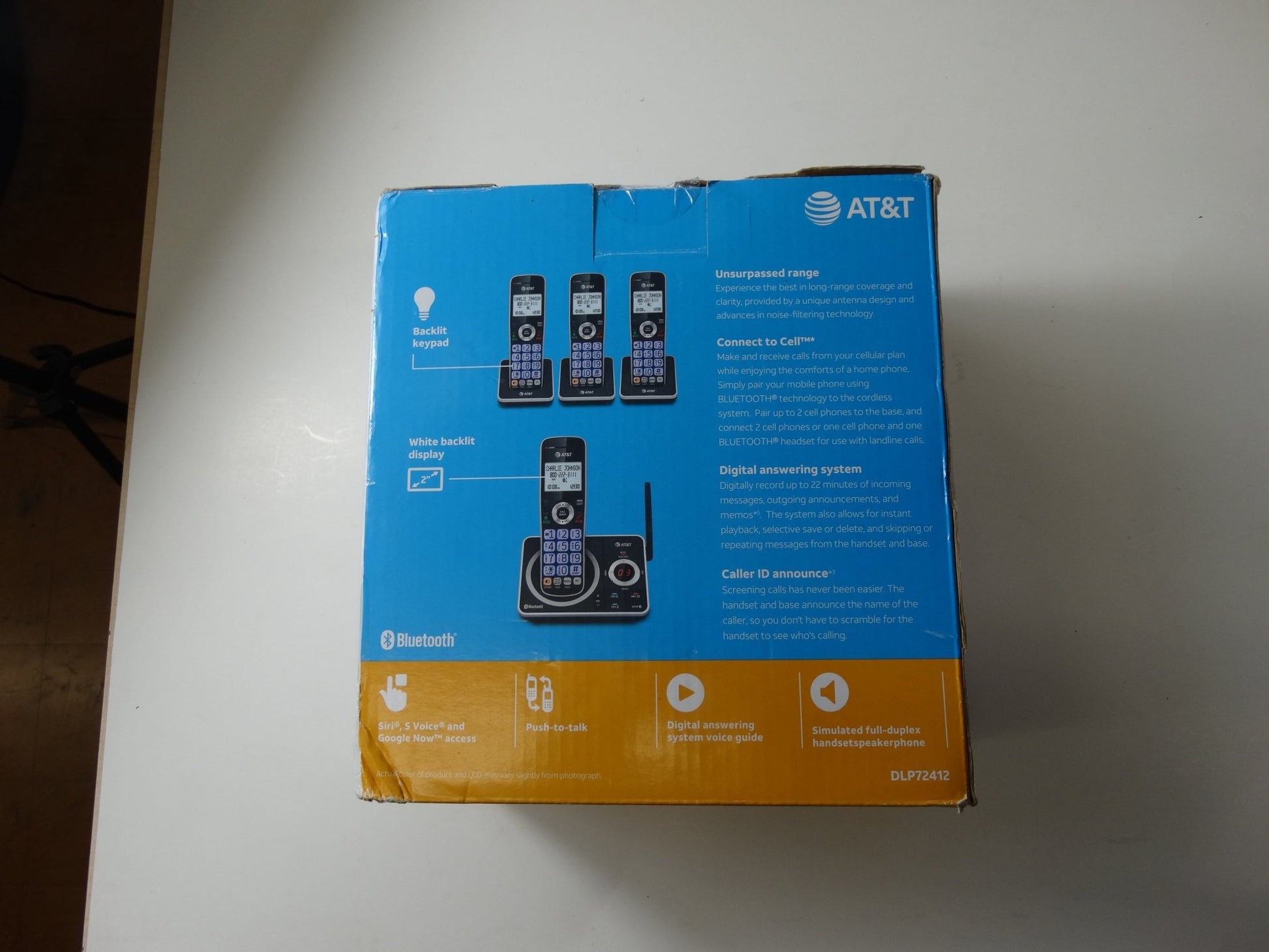 AT&T DLP72412 – 4-Handset Expandable Cordless Phone with Bluetooth, Smart Call Blocker & Answering System - WeBuyElectronic