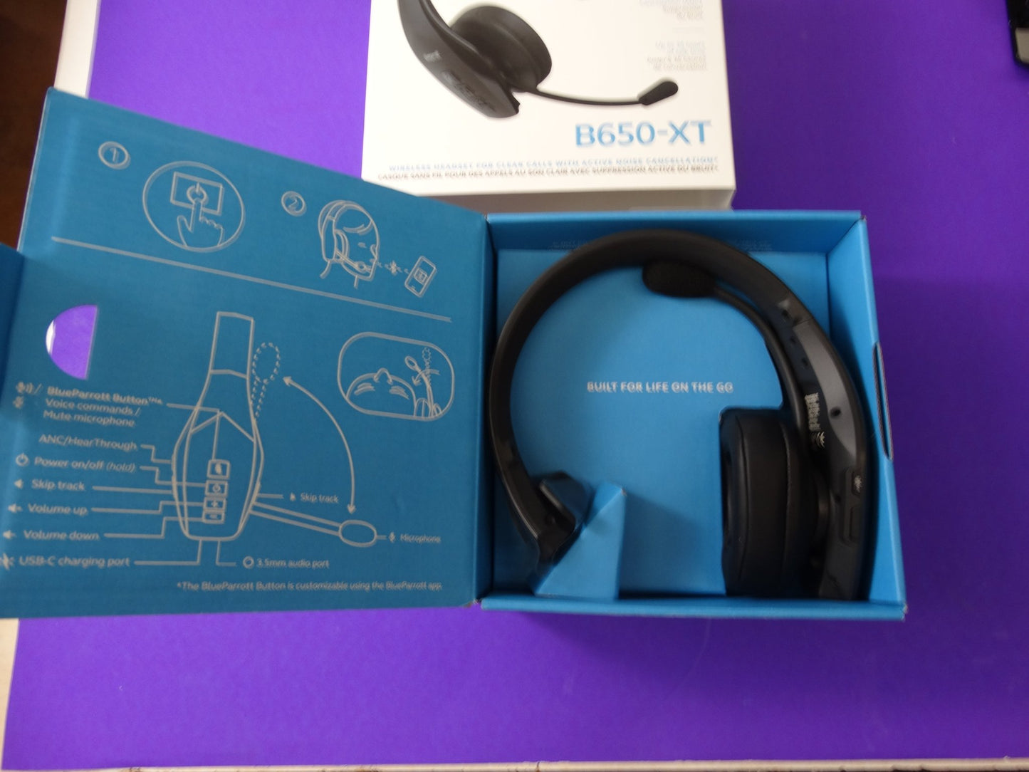 BlueParrott S650-XT Bluetooth Headset – Noise Cancelling Wireless Headphones with Mic - WeBuyElectronic