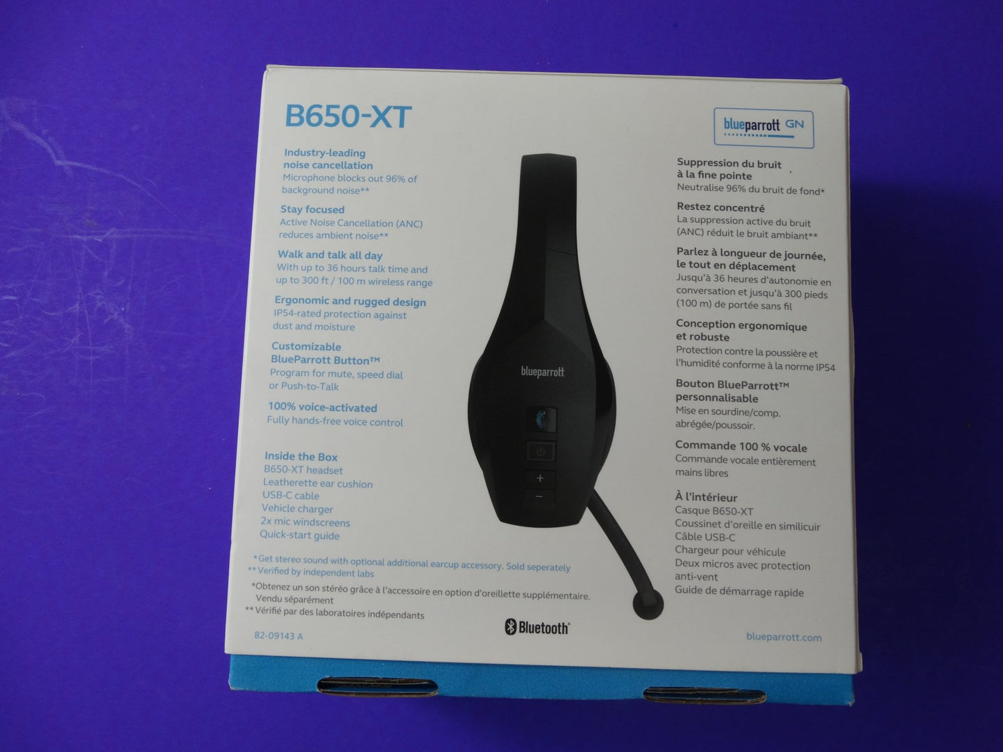 BlueParrott S650-XT Bluetooth Headset – Noise Cancelling Wireless Headphones with Mic - WeBuyElectronic