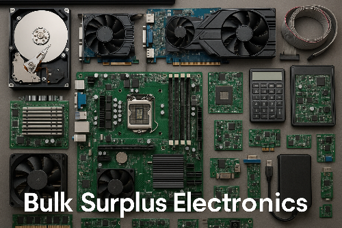 Bulk Surplus Electronics

In white text at the bottom: "Bulk Surplus Electronics"