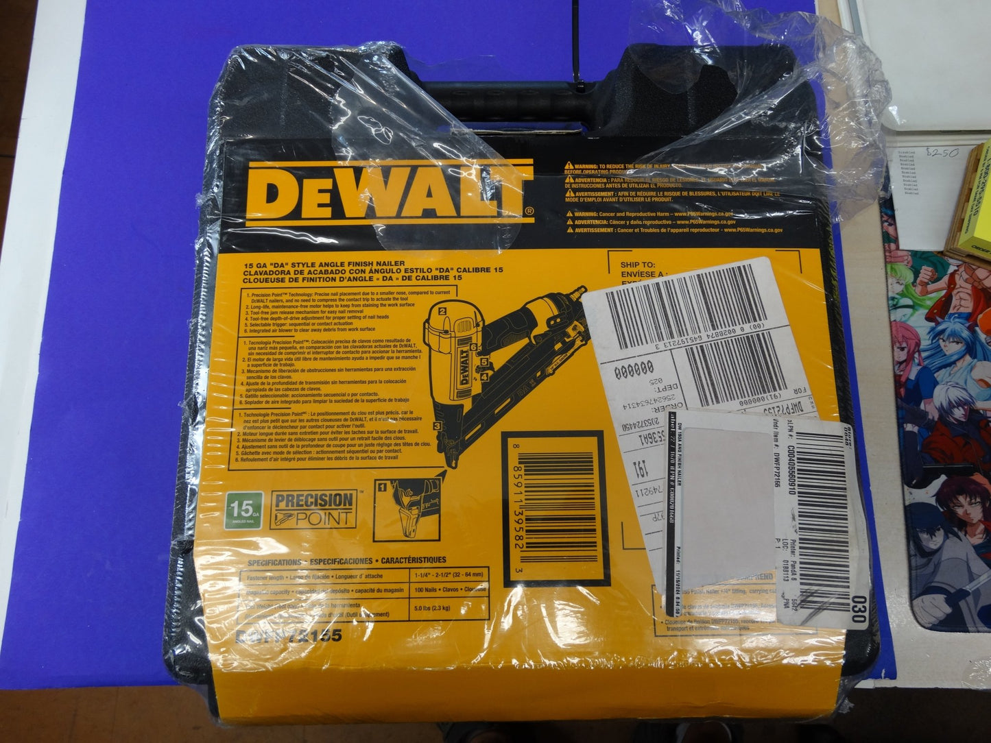 DeWalt DWFP72155 – Heavy-Duty Angled Finish Nailer for Trim & Carpentry - WeBuyElectronic