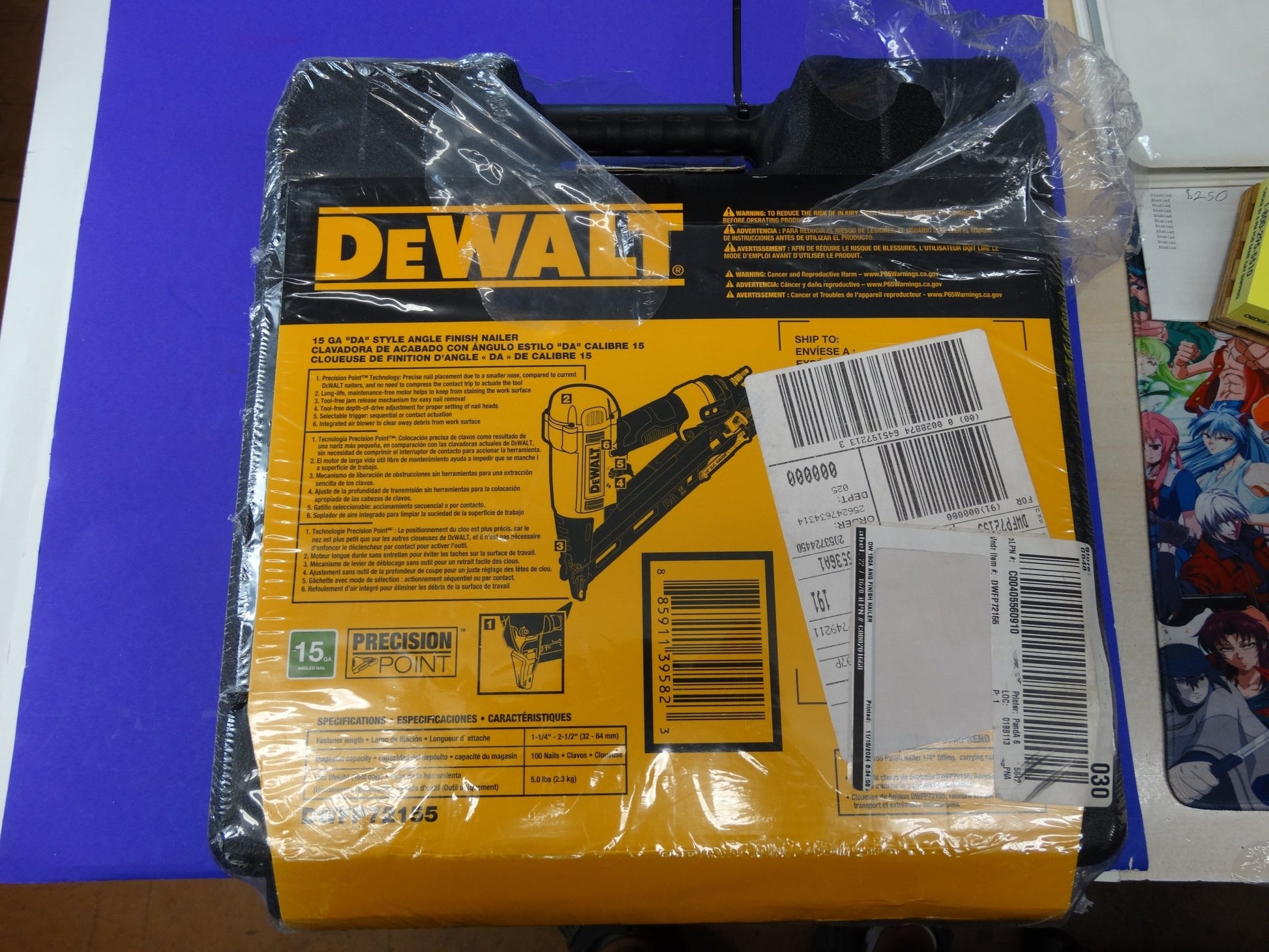 DeWalt DWFP72155 – Heavy-Duty Angled Finish Nailer for Trim & Carpentry - WeBuyElectronic