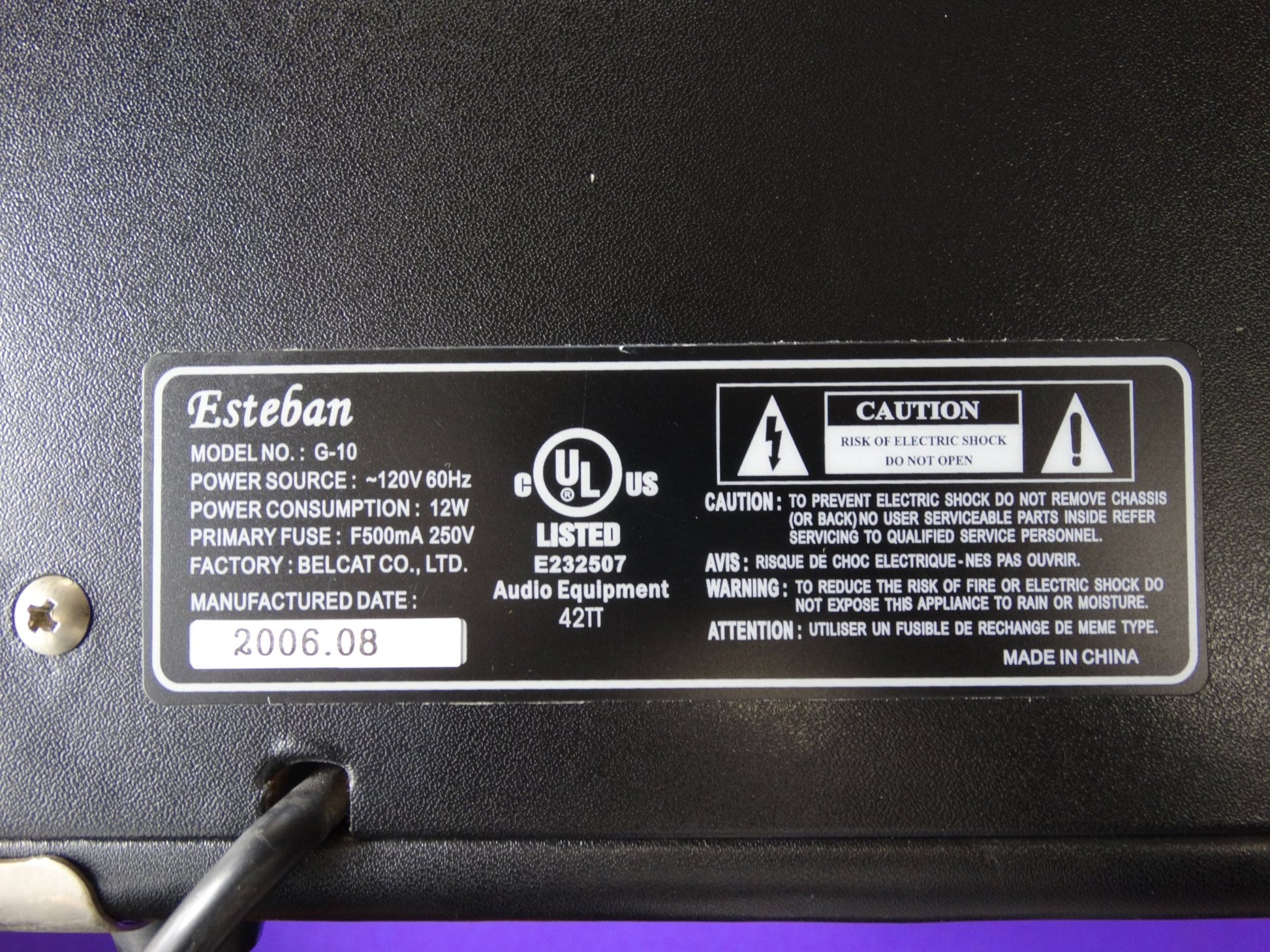 Esteban G-10 Guitar Amplifier - WeBuyElectronic